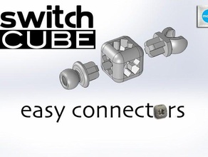 modio - commutateur cube facile connecteurs jouets & accessoires de jeux action figure modiochallenge 3d print model - Mito3D