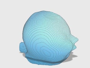 cute chick head toys & games modiochallenge 3d print model - Mito3D