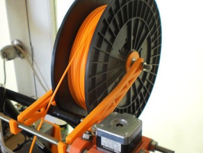 prusa filament spool holder 3d printer parts phizinza reprap spindle 3d print model - Mito3D