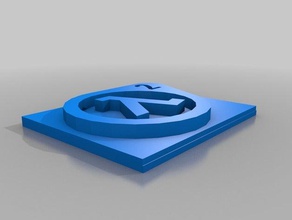 halflife 2 logo 3d print model - Mito3D