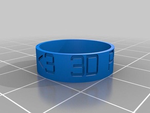 3dprinter anéis personalizado 3d print model - Mito3D
