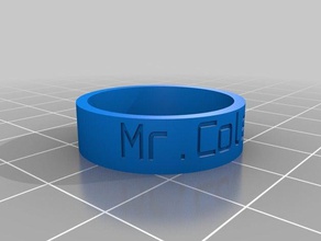 mrcoleman rings customized 3d print model - Mito3D