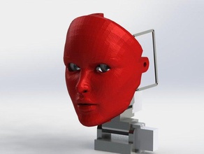 project eve robotics face female 3d print model - Mito3D