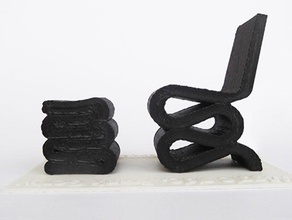 wiggle chair - frank gehry decor abs decoration decorative design filaflex furniture gift living room pla present 3d print model - Mito3D