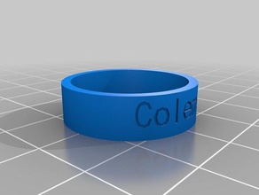 coleman les anneaux personnalisé 3d print model - Mito3D
