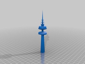 la tour de libération du koweït des bâtiments structures 3d print model - Mito3D