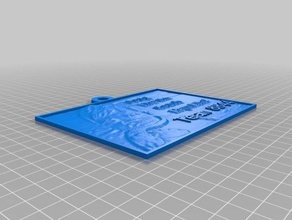 o visitante dom Arte 2d personalizado 3d print model - Mito3D