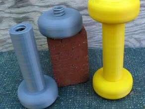 small barbell sport & outdoors openscad 3d print model - Mito3D
