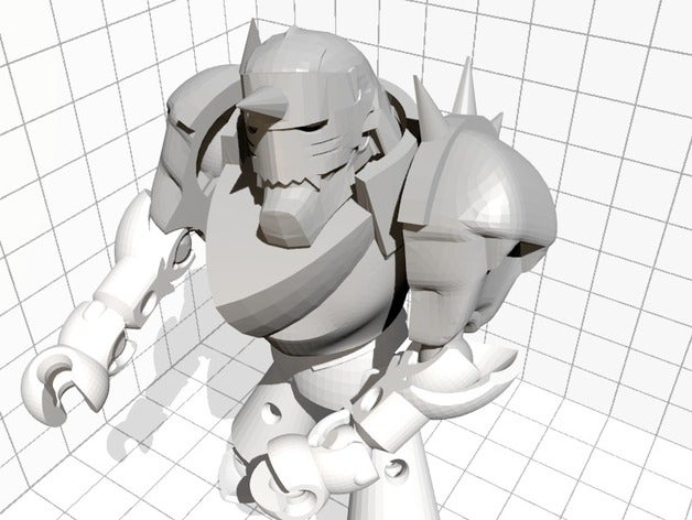 modio pièces alphonse elric jouets de construction fullmetal alchemist le casque modiochallenge 3D print model - Mito3D