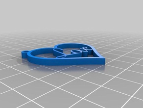love keychain keychains heart 3d print model - Mito3D