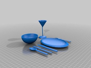 set di cena altri 3d print model - Mito3D