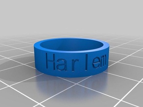 harlem east rings customized 3d print model - Mito3D