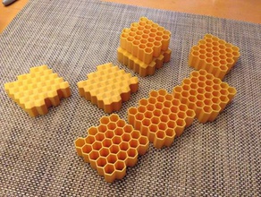customizable honeycomb generator biology beehive customizer education nature teaching 3d print model - Mito3D