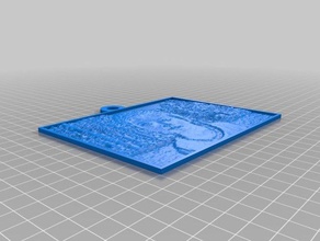 abc lithopane 2d sanat özelleştirilmiş 3d print model - Mito3D