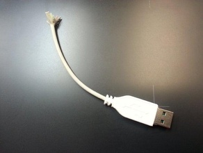 'rotto' il cavo usb flash drive custodia di dimensioni maggiori computer auto ipad iphone ipod media 3d print model - Mito3D