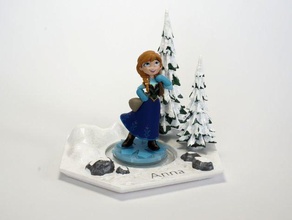 disney infinity personaggio base - anna giochi e giocattoli congelati giocattolo video gioco 3d print model - Mito3D