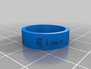 hime chan rings customized 3d print model - Mito3D