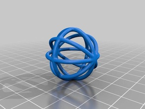 wire frame sphere math art 3d ball geometry jewelry primitive toy useful 3d print model - Mito3D