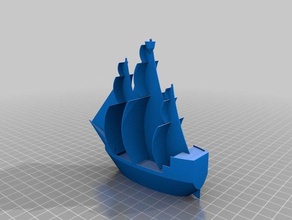 mon bateau de pirate des véhicules personnalisé 3d print model - Mito3D