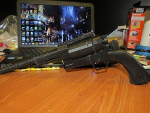 prop arma revólver adereços 3d print model - Mito3D