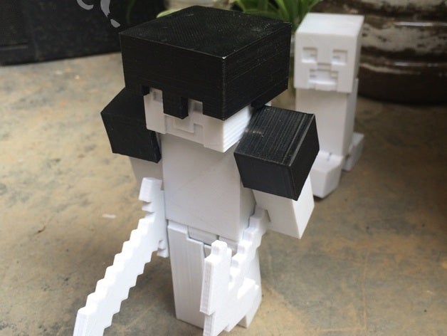 minecraft steve Spiele 3D print model - Mito3D