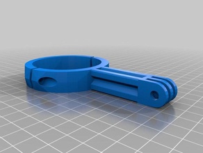 gopro buell fork clamp camera customized 3d print model - Mito3D
