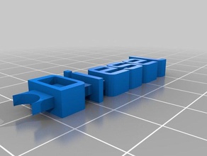 diesel Schlüsselanhänger - Organisation kundengebundene 3d print model - Mito3D