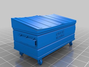 Müllcontainer Gebäude & Strukturen Stadtbild post apoc rpg-Spiel wargaming 3d print model - Mito3D