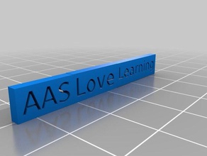aas aşk öğrenme 3d print model - Mito3D