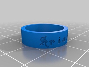 arianna anel anéis personalizado 3d print model - Mito3D