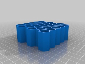 6x5 özelleştirilmiş petekler biyoloji 3d print model - Mito3D