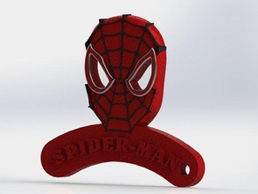 spider-man trousseau de clés porte-clés childrens un piratman spiderman 3d print model - Mito3D