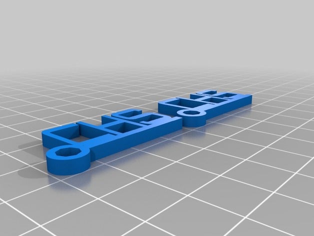 chaveiros chs 2 contagem personalizado 3D print model - Mito3D