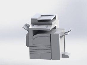 2d printer copy machine models copier fm xerox 7535 3d print model - Mito3D