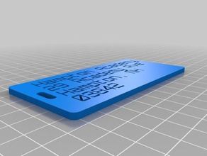 luggage label 29 academy ave organization customized 3d print model - Mito3D