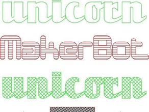 inkscape relleno de trama extensión otros crosshatchchallenge huevo-bot eggbot unicornio 3d print model - Mito3D
