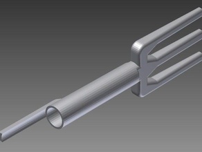 pen cap fork 3d printing 3d print model - Mito3D