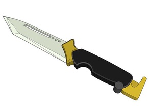 ultimate army knife herramientas de mano ejército bayoneta la cuchilla el cuchillo sgar sharp 3d print model - Mito3D