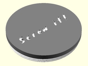screwit - proteja su tabaco los contenedores cuadro el tornillo snus snusdosa la rosca 3d print model - Mito3D