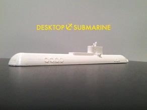desktop submarine vehicles 3d boat fleet model ocean openscad supportless water 3d print model - Mito3D