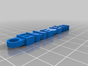 message keychain - ella sin organization customized 3d print model - Mito3D