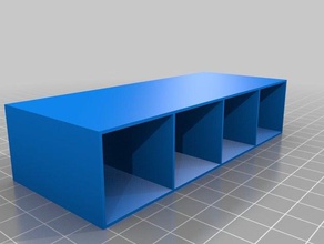 my customized customisable mini storage rack v161 containers 3d print model - Mito3D