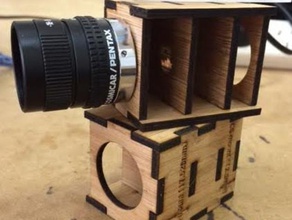 c-montaggio cs-mount lens tester box la fotocamera c- 3d print model - Mito3D