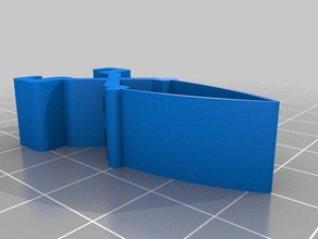 clip foro quadrato parti buildlog buildlognet coin-op detentore di moneta taglio laser 3d print model - Mito3D