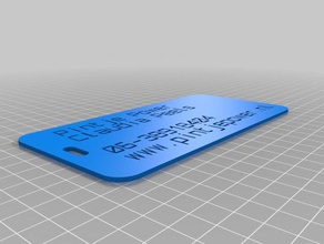 businesscard pintje power organization customized 3d print model - Mito3D