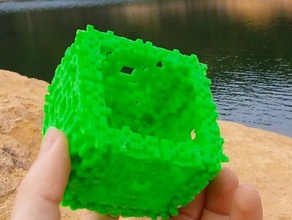 extraordinaire élaborer boîte les conteneurs la cellulaire automates cellulaires le conteneur cristal fractal treillis 3d print model - Mito3D