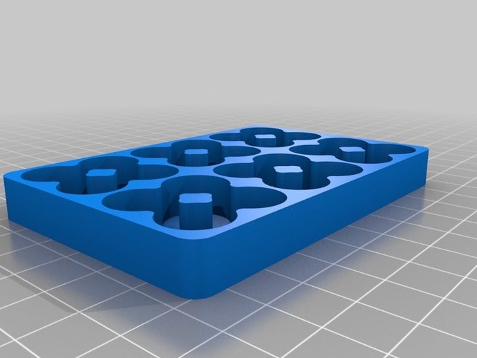 aa bandeja de 24 bateria organização personalizado 3D print model - Mito3D