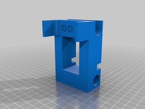 j head extruder xyz davinci 10 3d printer parts printed jhead mount mod xyzprinting 3d print model - Mito3D