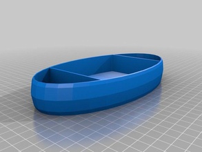 even taller compartmental tray containers 3d print model - Mito3D