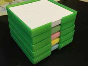 stackable post-it note holder office 3d print model - Mito3D